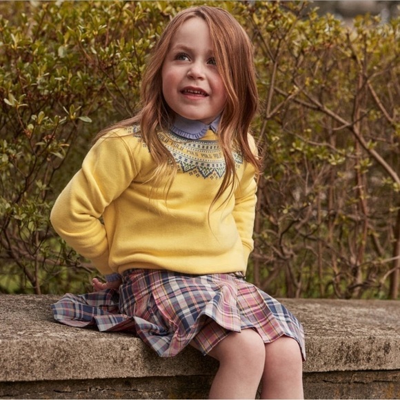 Polo Ralph Lauren Fair Isle Girls sweatshirt size 7 - Picture 2 of 12